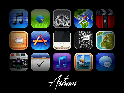 Astrum astrum ios ios9 iphone jailbreak skeuomorphism theme