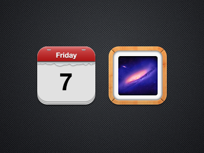 Calendar & Photos calendar icon icons ios iphone ipod photos