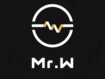 Mr.W Branding beautiful branding dark illustrator logo logotype minimal modern vector website yellow