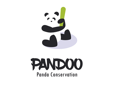 Pandoo - Panda Conservation animal artwork beautiful branding challenge concept design illustration illustrator logo logotype vector