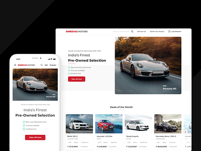 Pre-owned car sales web portal