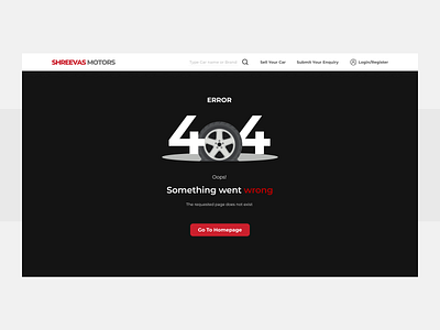 Error Page - Auto Web portal