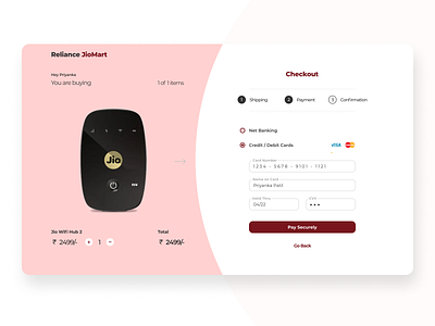 Checkout page - Daily UI 2