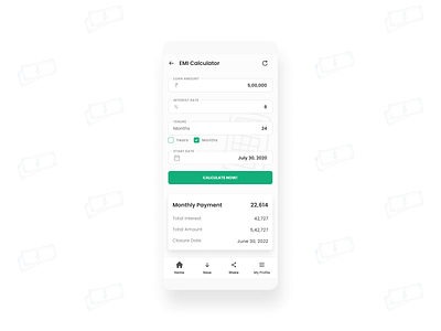EMI Calculator - Daily UI 4