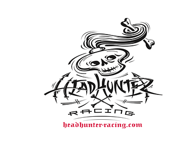 Headhunter Racing Logo branding design graphic design logo motorsports vector