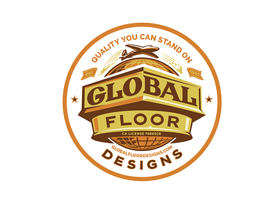 Global Floor Designs Logo branding design graphic design illustration logo vector