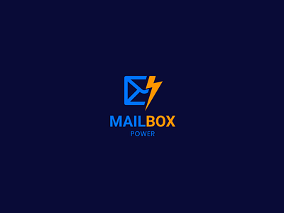 MailBox Power branding icon logo vector