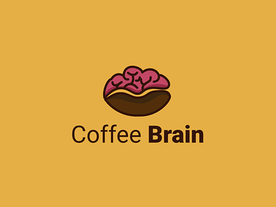 Coffee Brain branding design icon logo vector