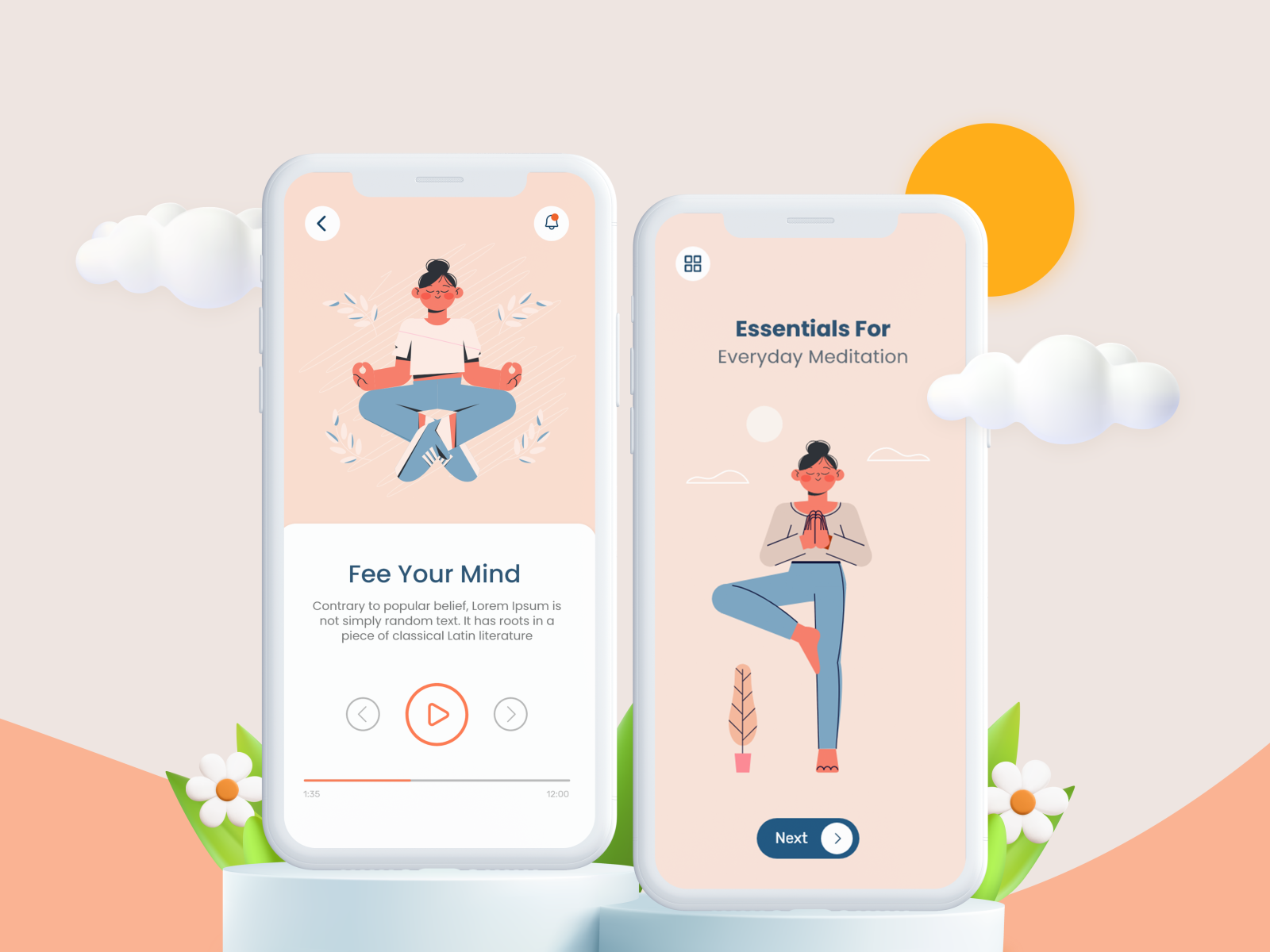 Yoga by piqria on Dribbble