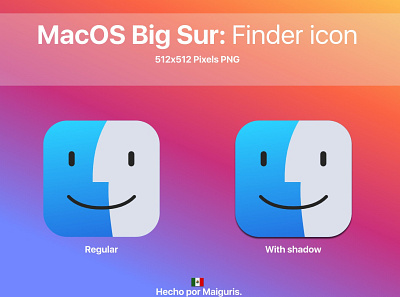 MacOS Big Sur Finder icon bigsur icons macos macos icon maiguris maiguris ui