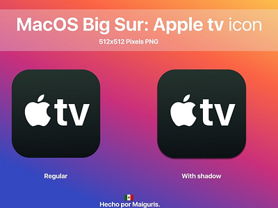 MacOS Big Sur New Apple tv Icon