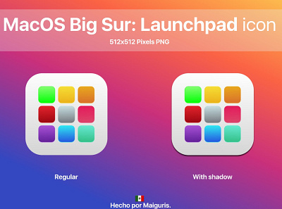 MacOS Big Sur New Launchpad Icon bigsur icons macos macos icon maiguris ui