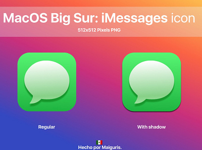 MacOS Big Sur New Messages Icon bigsur icons macos macos icon maiguris ui