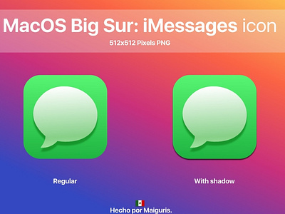 MacOS Big Sur New Messages Icon