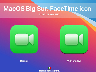 MacOS Big Sur New Apple FaceTime Icon app bigsur icons macos macos icon maiguris ui