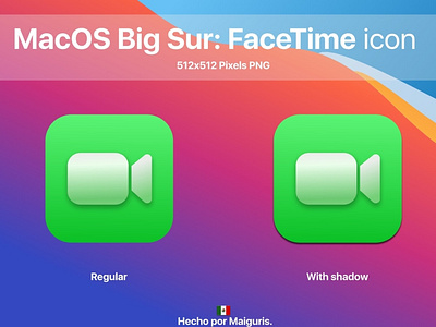 MacOS Big Sur New Apple FaceTime Icon