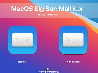 MacOS Big Sur New Apple Mail Icon app bigsur icons macos macos icon maiguris ui