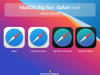 MacOS Big Sur: Safari icon apple bigsur icons macos macos icon maiguris safari ui