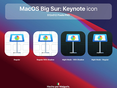 MacOS Big Sur: Keynote icon app apple bigsur icons macos macos icon maiguris ui