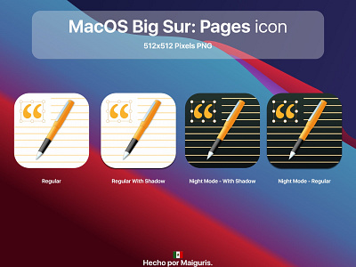 MacOS Big Sur: Pages icon