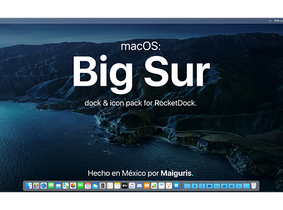 MacOS Big Sur: dock & IconPack for RocketDock (w Download link)