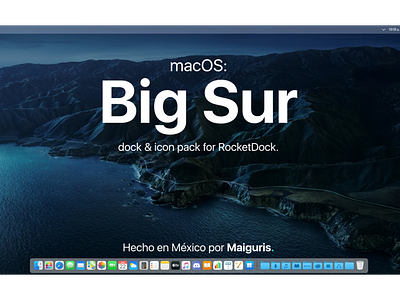 MacOS Big Sur: dock & IconPack for RocketDock  (w Download link)