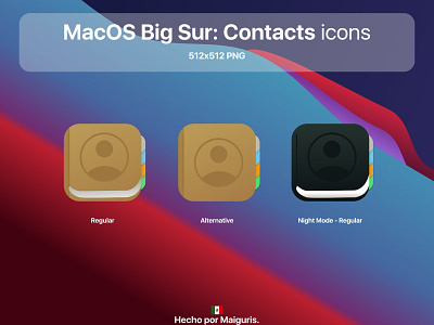 MacOS Big Sur: Contacts icon