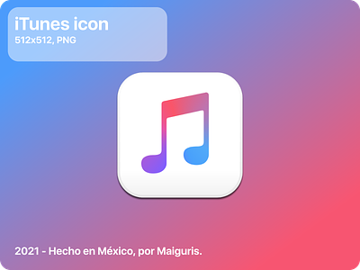 iTunes icon. bigsur icons itunes macos macos icon maiguris