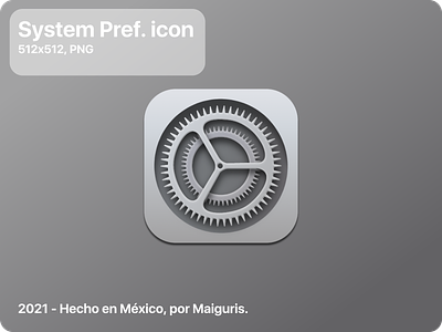 macOS System Preferences icon. bigsur icons macos macos big sur macos icon maiguris system