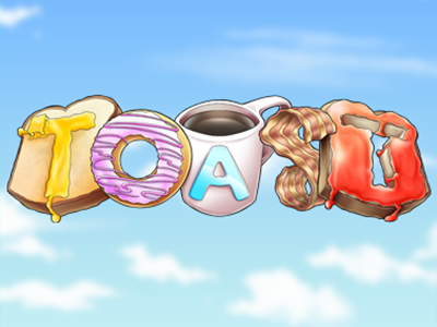 "TOAST" Lettering Illustration digital art illustration lettering toast