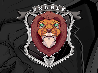 Enable - FaZePro apparel digital art drawing illustration lion