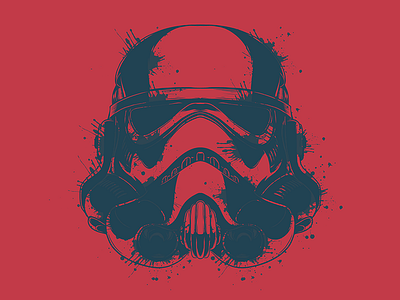 Stormtrooper. digital art illustration