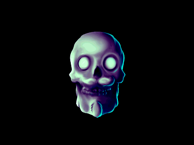 Digital Painting - Skull character design digital art painting skull study