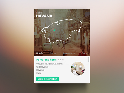 Havana Widget city cuba habana havana hotel hotels place places reservation star widget