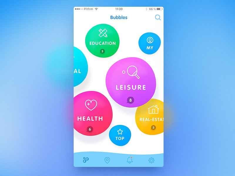 Bubbles concept by Stano Bagin for PLATFORM on Dribbble