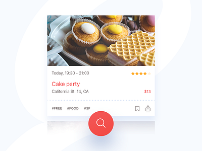 Card widget app application card component search ticket ui widget