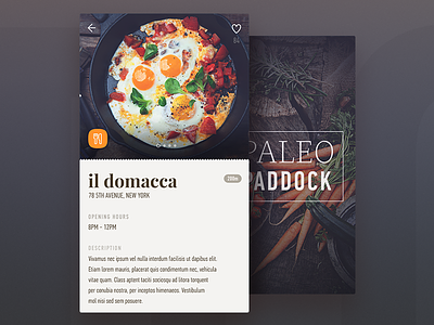 ios application (detail screen) app dashboard eggs filter food healthy ios listing meet menu restaurant