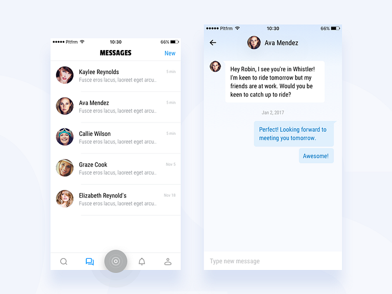 Messages Ios App By Stano Bagin On Dribbble