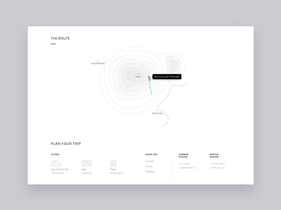 Beautifulslovakia - hill (exploration) design elevation hiking minimal route run ski ui uiux