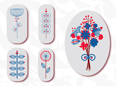 Scandi flower арт вектор графика дизайн знак иллюстрация концепт модный нордик открытка постер принт символ сканди стиль скандинавские цветы стиль текстиль фон цветок элемент