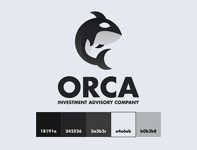 Orca Logo branding design designer flat graphic design illustration illustrator logo minimal vector