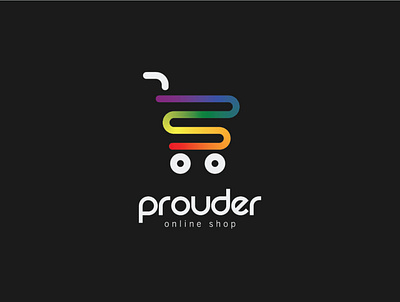 Prouder Online Shop logo branding design designer flat graphic design illustration illustrator logo minimal vector