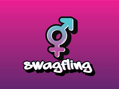 Swagfling Logo branding design designer flat graphic design illustration illustrator logo minimal vector
