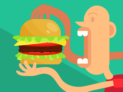 Give me a burger digital digital illustration digitalart illustrate illustration illustrative illustration