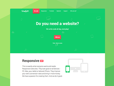 Simple landing page for Web Dev Agency