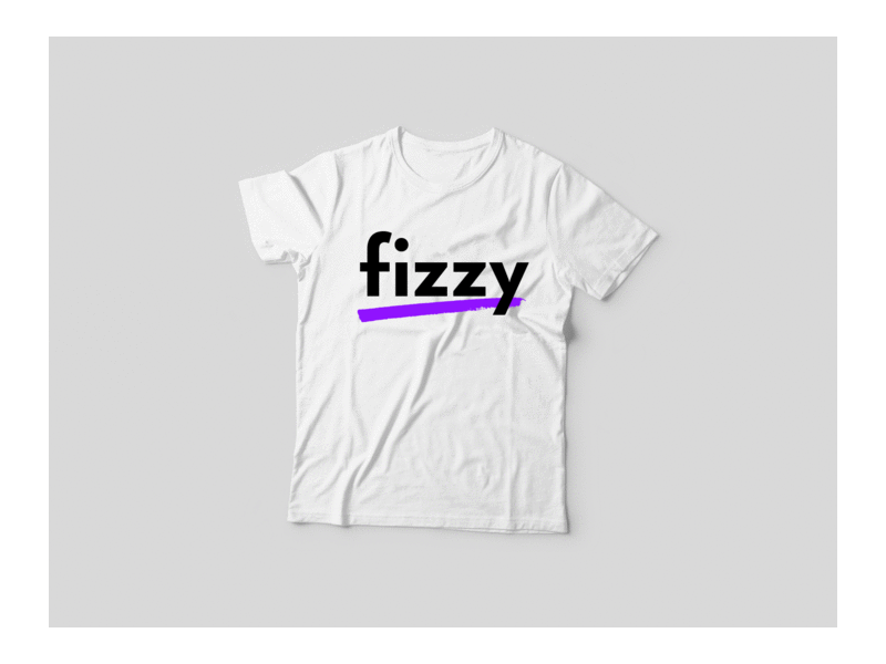 Fizzy - Custom Typographic T-Shirts branding custom t shirts e commerce gif purple t shirt typography web