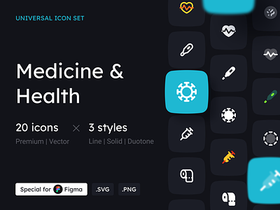 Medicine and Health Icon Set bella for science bella store clinic iconc corona icons coronavirus icons covid 19 icons covid icons doctor icons health center icons health icons healthcare icons mask icon med icons medical case medical icons medicine icons pill icon vector icons virology icons virus icons
