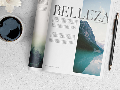 Belleza - A4 Magazine Mockups