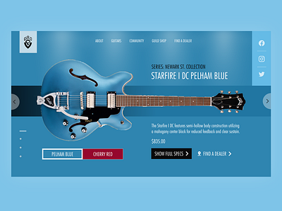 Guild Starfire I DC Pelham Blue