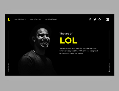 LOL app art banner banner design design lol minimal mockup mockup design ui ux web website